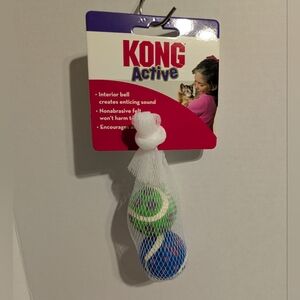 KONG Active Green and Blue Cat Toy Balls